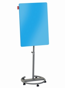 Flipchart mobilny MEMOBE szklany  suchościeralny magnetyczny circle 