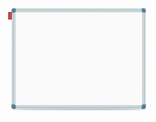 Tablica ceramiczna MEMOBE biała w ramie aluminiowej Classic; uniwersalna tablica ceramiczna do biura i domu