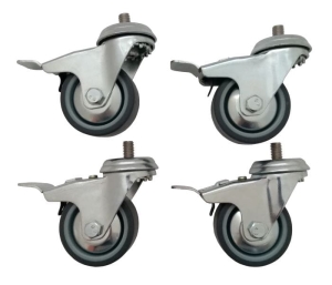 Kółka do tablic moderacyjnych MEMOBE, gumowe, 4 szt.