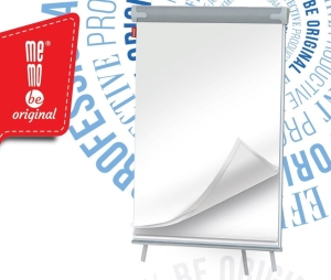 Blok do flipchartów MemoBe biały gładki 20 kartek
