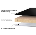 tabliczka bez ram panel magnetyczny czarny tablica kredowa na ścianę bez ram do zabudowy.jpg