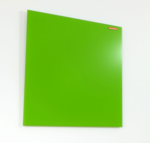 Tablica suchościeralno magnetyczna szklana zielona 45x45 cm